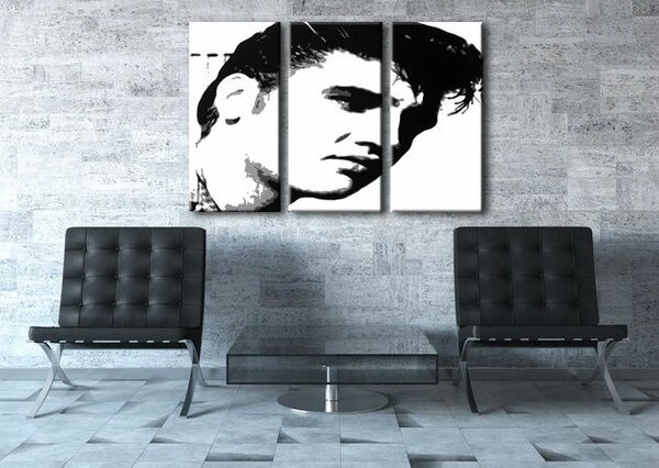 Ručne maľovaný POP Art obraz ELVIS - 60x40 cm