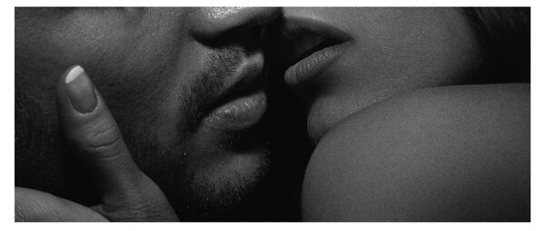 Obraz - Bozk, čiernobiela fotografia (120x50 cm)