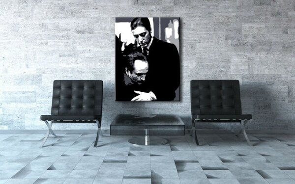 Ručne maľovaný POP Art obraz GODFATHER - 60x80 cm