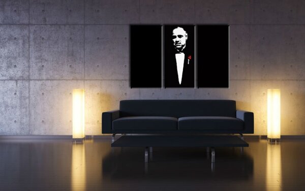 Ručne maľovaný POP Art obraz Marlon Brando - 60x40 cm