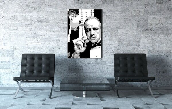 Ručne maľovaný POP Art obraz GODFATHER gfoh