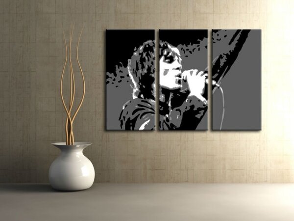 Ručne maľovaný POP Art obraz Ian Brown 3 dielny ib2