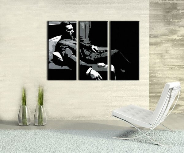 Ručne maľovaný POP Art obraz GODFATHER 3 dielny god7
