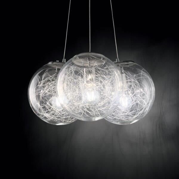 Závesné svietidlo Ideal lux 176031 MAPA SAT SP3 NICKEL 3xE27 60W nikel