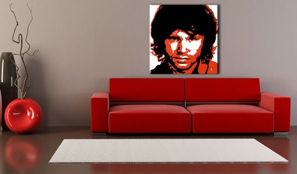Ručne maľovaný POP Art obraz Jim Morrison - 50x50 cm
