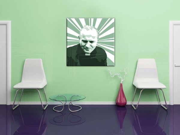 Ručne maľovaný POP Art obraz JÁN PAVOL II. jp3