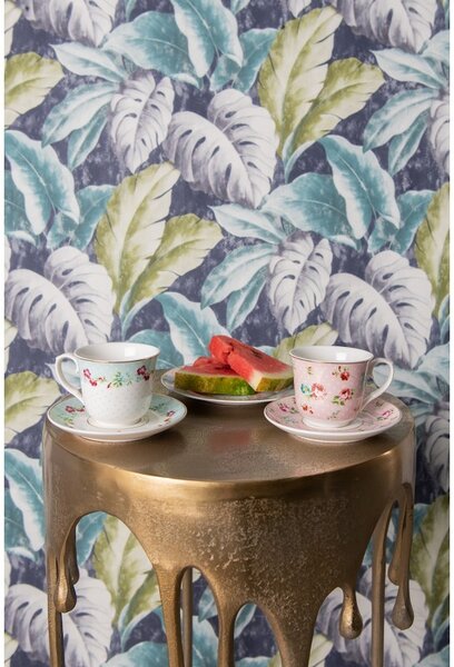 Ružová porcelánová šálka s tanierikom Laverne - Ø 15*8 / 250 ml - Clayre & Eef