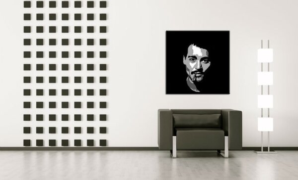 Ručne maľovaný POP Art obraz Johnny Depp jd2