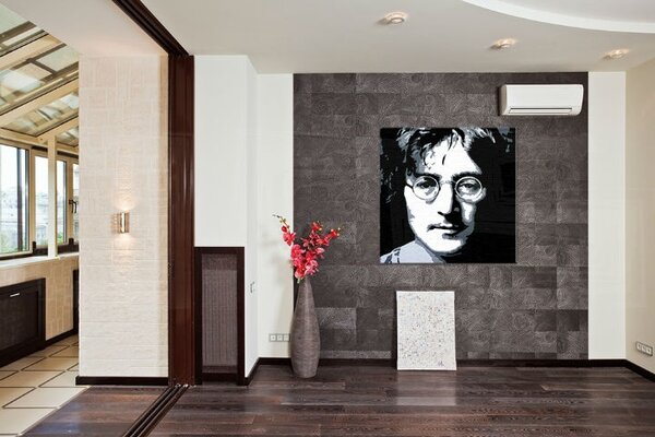 Ručne maľovaný POP Art obraz John Lennon - 50x50 cm