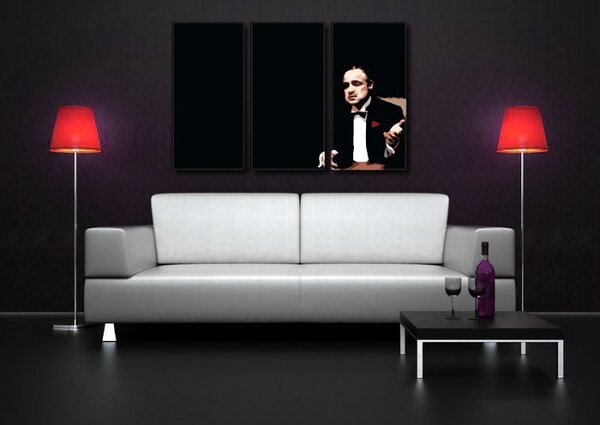 Ručne maľovaný POP Art obraz Marlon Brando - 60x40 cm
