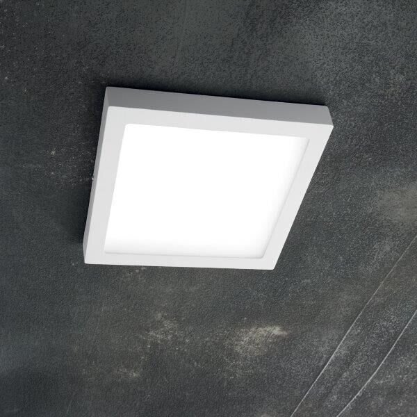 Nástenné svietidlo Ideal lux 138640 UNIVERSAL SQUARE BIANCO 1xLED 18W/1050lm 3000K biela