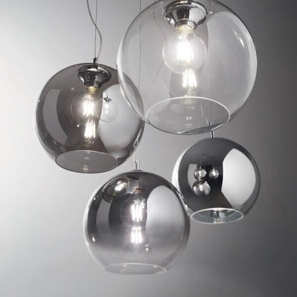 Závesné svietidlo Ideal lux 094236 NEMO SP1 D30 FUME 1xE27 60W