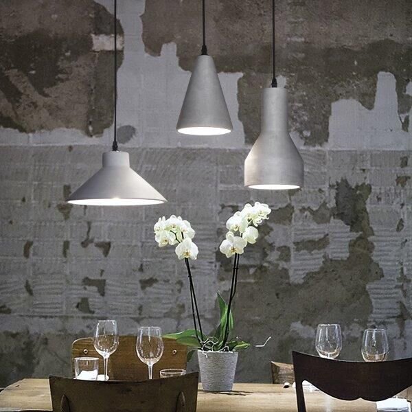 Závesné svietidlo Ideal lux 110424 OIL-2 SP1 CEMENTO 1xE27 15W