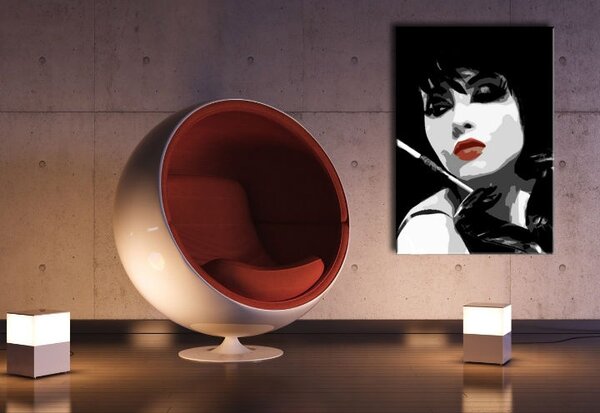 Ručne maľovaný POP Art obraz Pop woman ppw