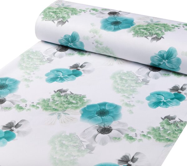 Biante Teflónové prestieranie na stôl TF-044 Tyrkysové ruže na bielom 30x40 cm