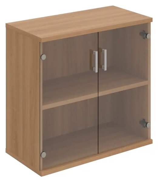Office Pro presklená skriňa S 2 80 04 800x400x768 mm biela