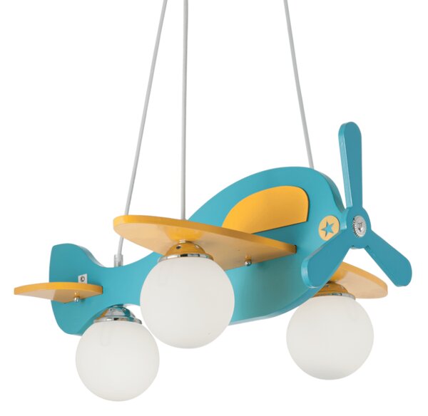 Závesné svietidlo Ideal lux 136325 AVION-1 SP3 3xE14 40W žltá/modrá