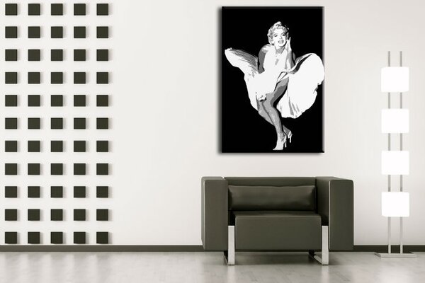 Ručne maľovaný POP Art obraz Marilyn Monroe - 30x40 cm