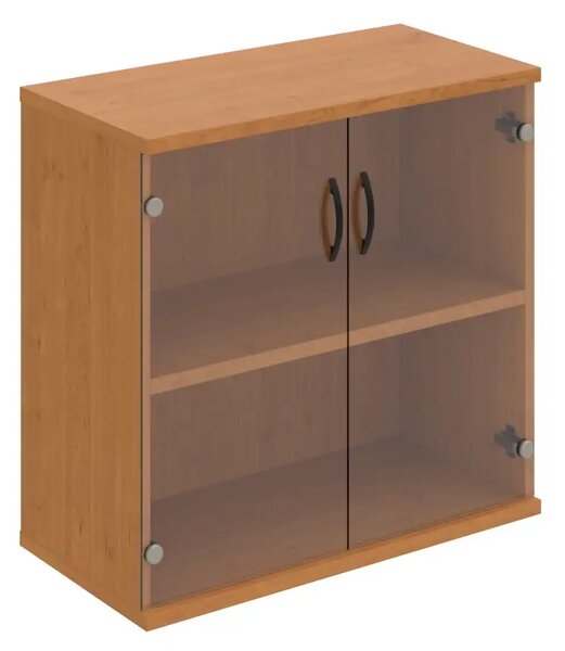 Office Pro presklená skriňa S 2 80 04 800x400x768 mm biela