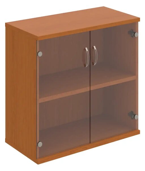Office Pro presklená skriňa S 2 80 04 800x400x768 mm biela