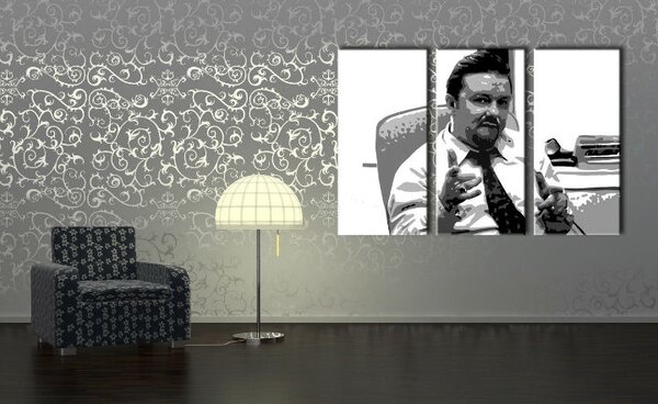 Ručne maľovaný POP Art obraz The Office 3 dielny to