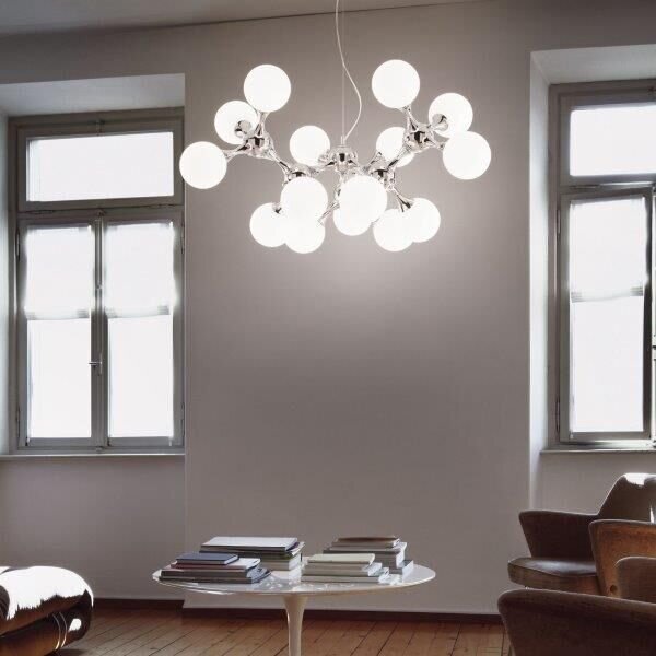Závesné svietidlo Ideal lux 082073 NODI BIANCO SP15 15xE14 40W