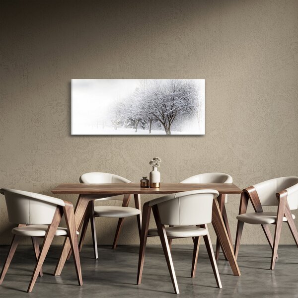 Obraz - Zimná alej (120x50 cm)