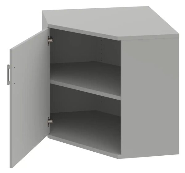 Office Pro rohová skriňa SRV 2 01 L 800x400x768 mm biela