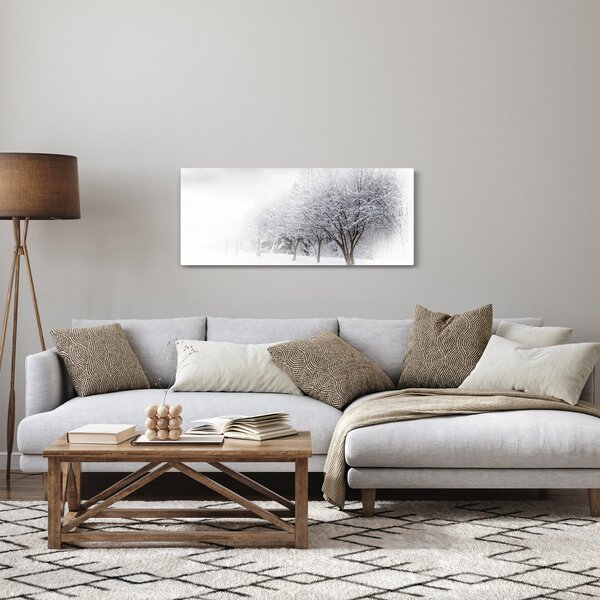 Obraz - Zimná alej (120x50 cm)