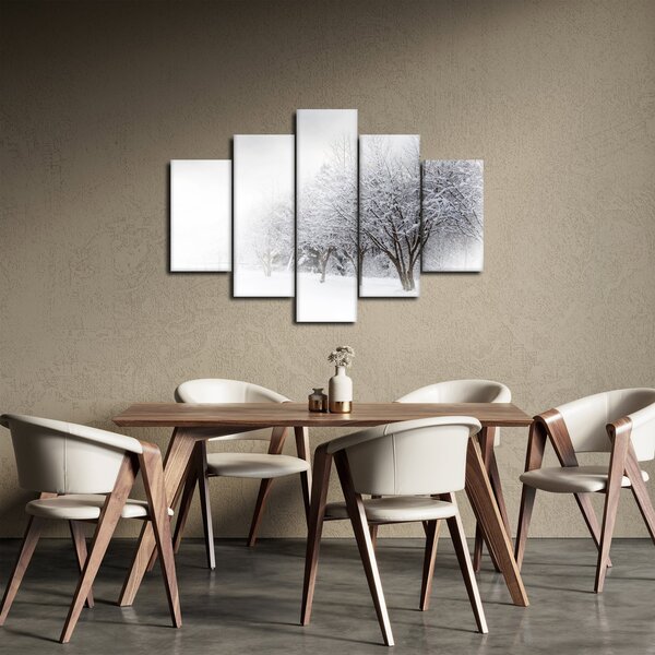 Obraz - Zimná alej (150x105 cm)