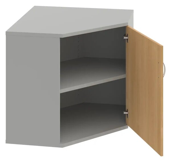 Office Pro rohová skriňa SRV 2 01 P 800x400x768 mm orech
