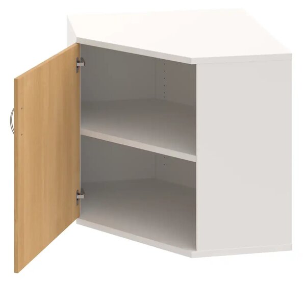 Office Pro rohová skriňa SRV 2 01 L 800x400x768 mm biela