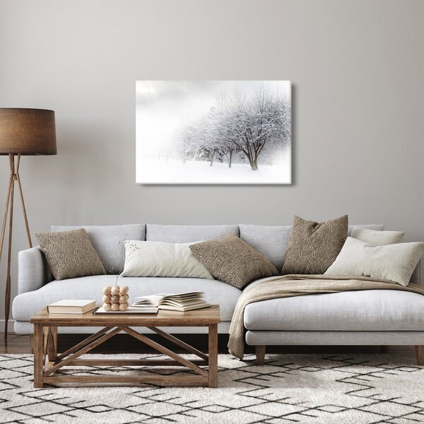 Obraz - Zimná alej (90x60 cm)