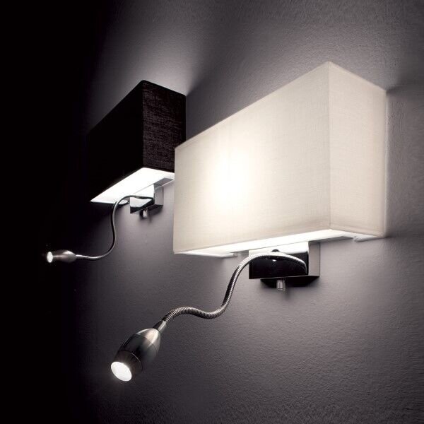 Nástenné svietidlo Ideal lux 035949 HOTEL AP2 BIANCO 2xE27/LED 1W/45lm 3000K