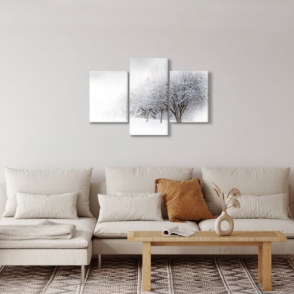 Obraz - Zimná alej (90x60 cm)