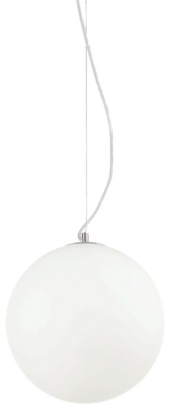 Závesné svietidlo Ideal lux 009087 MAPA BIANCO SP1 D30 1xE27 60W biela