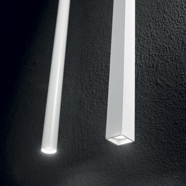 Závesné svietidlo Ideal lux 156682 ULTRATHIN SP1 SMALL ROUND BIANCO 1xLED 12W/760lm 3000K biela