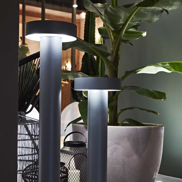 Exteriérové stojanové svietidlo Ideal lux 153162 TESLA PT4 BIG ANTRACITE 4xG9 15W antracit IP44