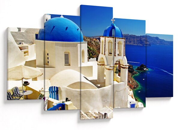 Obraz - Santorini, Grécko (150x105 cm)