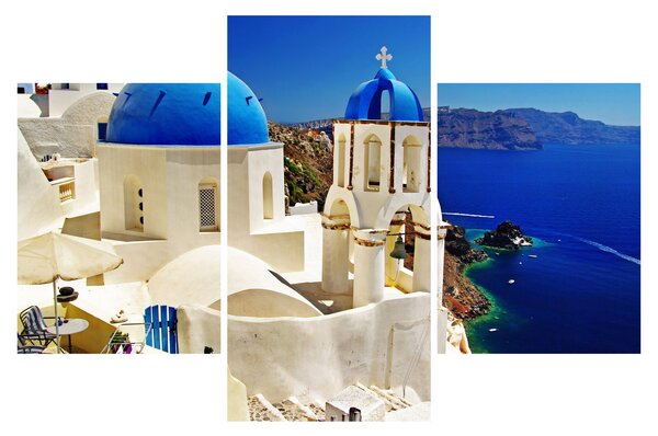 Obraz - Santorini, Grécko (90x60 cm)