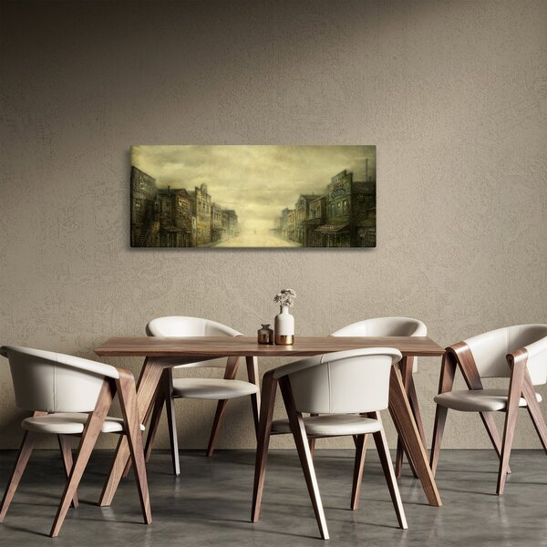 Obraz westernového mestečka (120x50 cm)