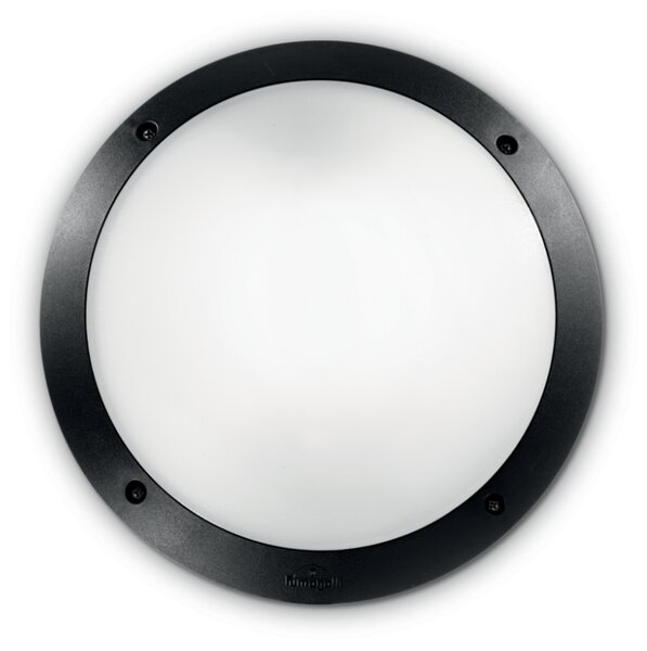 Exteriérové nástenné svietidlo Ideal lux 096674 LUCIA-1 AP1 NERO 1xE27 23W IP66