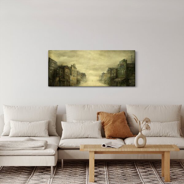 Obraz westernového mestečka (120x50 cm)