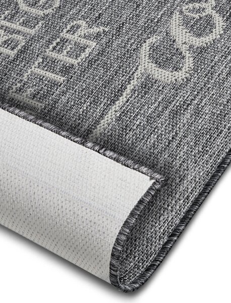 Hanse Home, Behúň Cucina Life Begins After Coffee 105627 Grey Cream, 62x150, šedá, kuchyňa