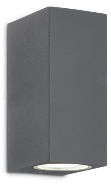 Exteriérové nástenné svietidlo Ideal lux 115337 UP AP2 ANTRACITE 2xG9 15W IP44