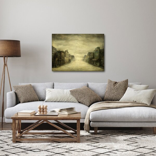Obraz westernového mestečka (70x50 cm)