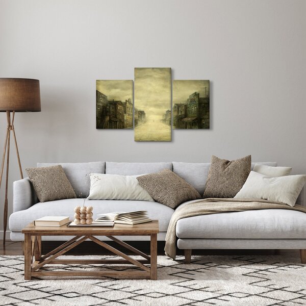 Obraz westernového mestečka (90x60 cm)