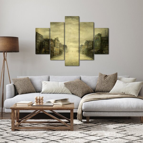 Obraz westernového mestečka (150x105 cm)
