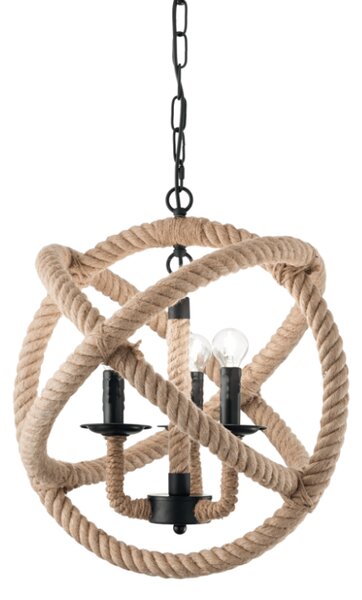 Závesné svietidlo Ideal lux 130903 CORDA SP3 3xE14 40W čierna