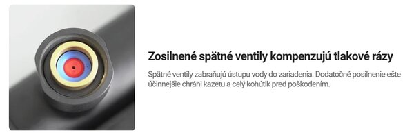 Deante Cascada, termostatická sprchová batéria, titánová, DEA-BCH_D4BT